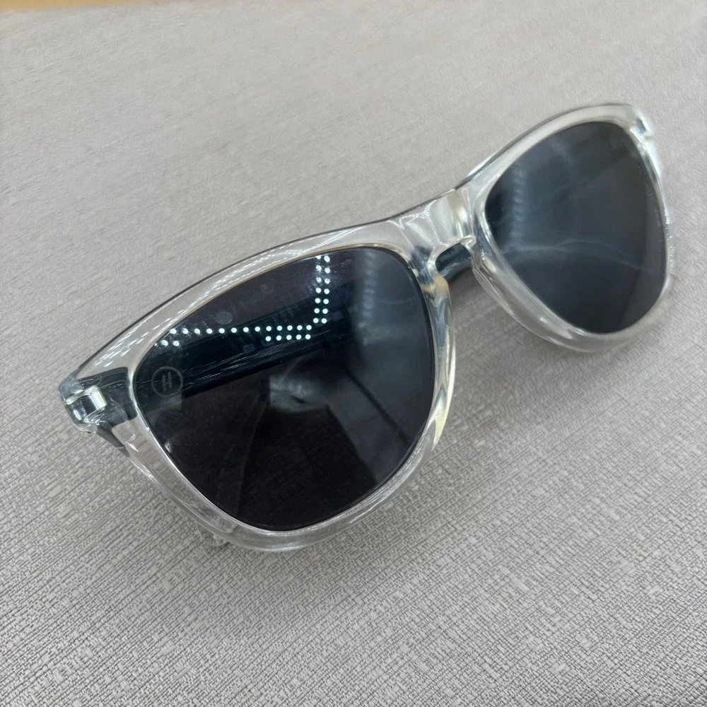 Blenders Black Ice Sunglasses Unisex OS Clear Black Polarized Excellent Sporty